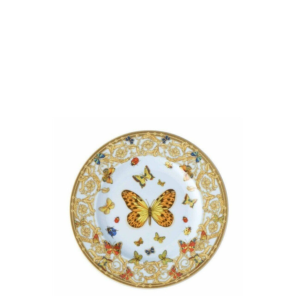VERSACE BY ROSENTHAL BUTTERFLY GARDEN BREAD&BUTTER PLATE #409609-10218 BRAND NIB